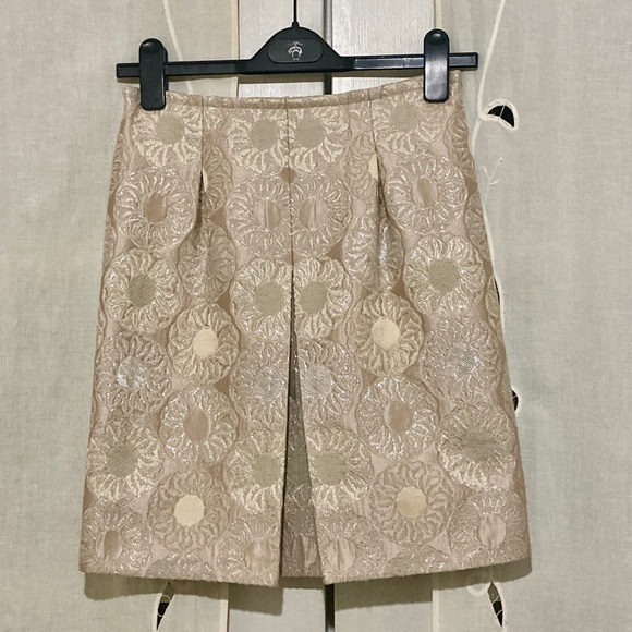 SPARKLE This HOLIDAY SEASON in Brooks Brothers Brocade Skirt, Size 0P, NWT - Picture 1 of 13